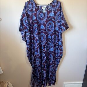 Vintage Delta Burke Intimates Lingerie Sleepwear Pajama Nightgown Boho Mumu